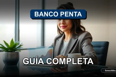 Una mujer revisando opciones de crédito hipotecario en una tablet, con gráficos abstractos en la pantalla.