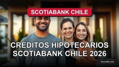 Una familia feliz recibe las llaves de su nueva casa con un crédito hipotecario Scotiabank Chile 2026.