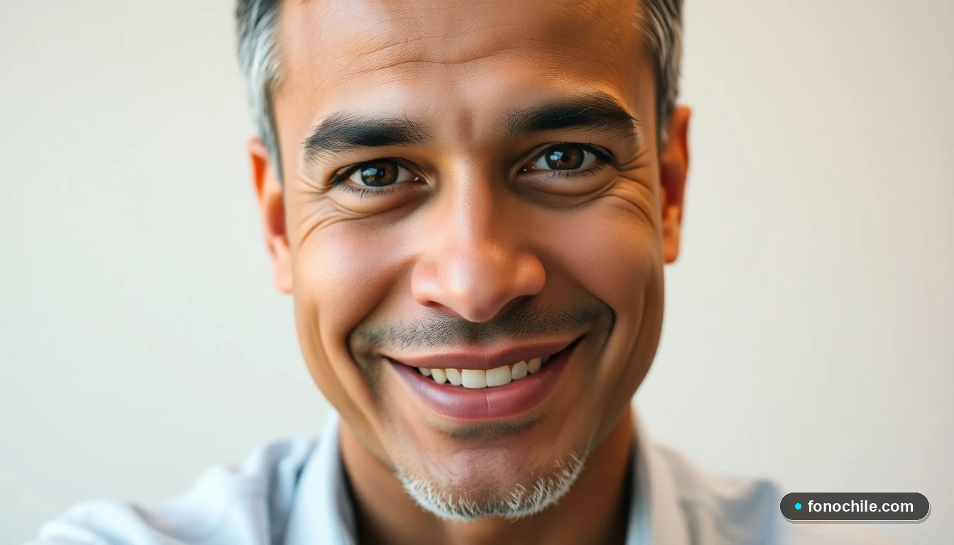 Primer plano de un representante de servicio al cliente de CruzBlanca, sonriendo con confianza.