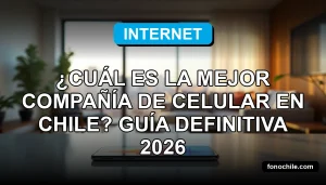 Comparación visual de redes móviles modernas en Chile mostrando cobertura y velocidad de datos.