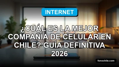 Comparación visual de redes móviles modernas en Chile mostrando cobertura y velocidad de datos.