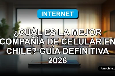 Comparación visual de redes móviles modernas en Chile mostrando cobertura y velocidad de datos.