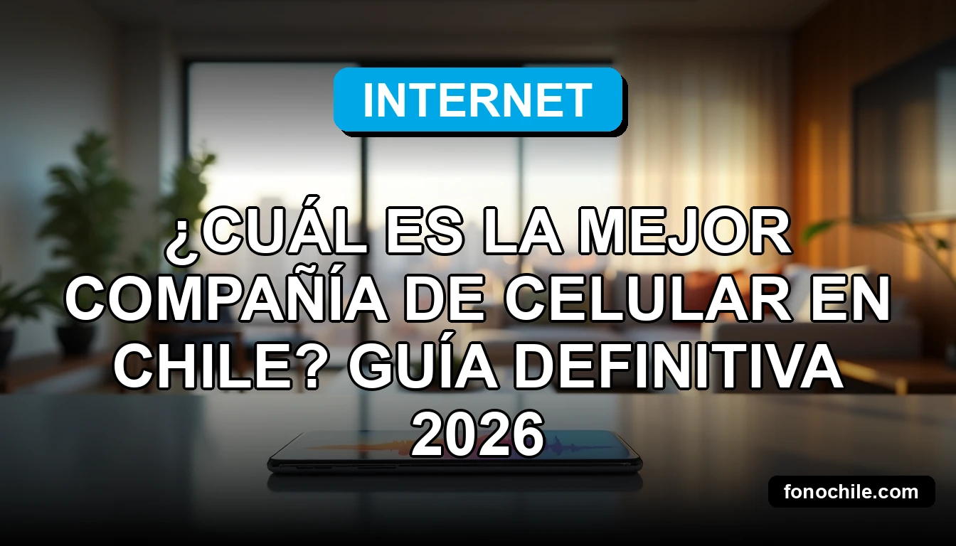 Mejor Compañía de Celular en Chile 2026 - FonoChile