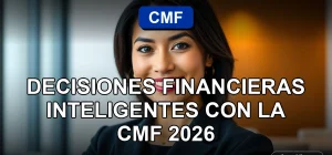 Una mujer latina sonríe con confianza mientras mira hacia la cámara, representando decisiones financieras inteligentes y seguras.