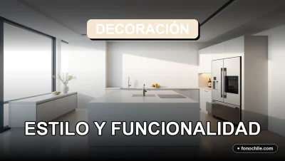 Una cocina moderna minimalista con electrodomésticos integrados e isla central, estilo 2026.