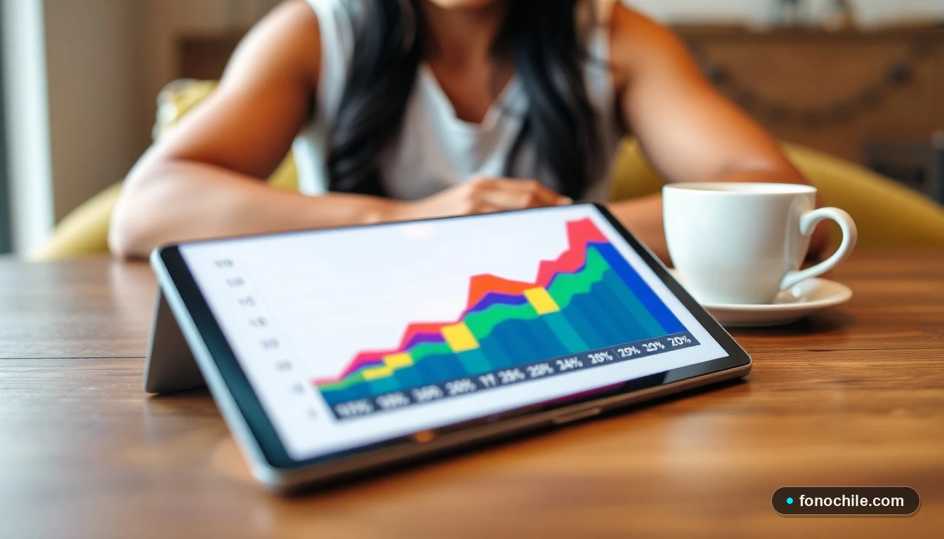 Gráfico abstracto de colores que muestra porcentajes de deducibles de seguros de auto en Chile.