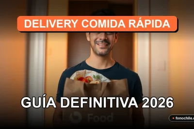 Una guía visual moderna sobre el servicio de entrega de comida a domicilio en 2026.