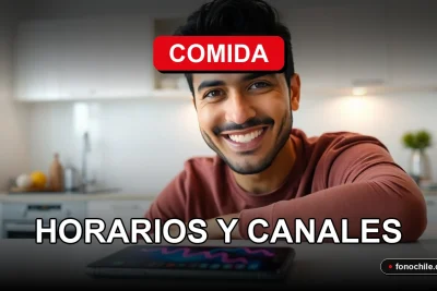 Hombre sonriente usando aplicación de entrega de comida en su teléfono inteligente.