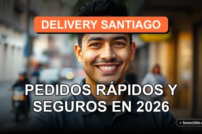Un repartidor de Delivery Santiago sonríe con confianza, representando un servicio de entrega rápido y seguro en la ciudad.