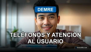 Demre Consultas 2026 - Teléfonos de atención al usuario y soporte técnico.