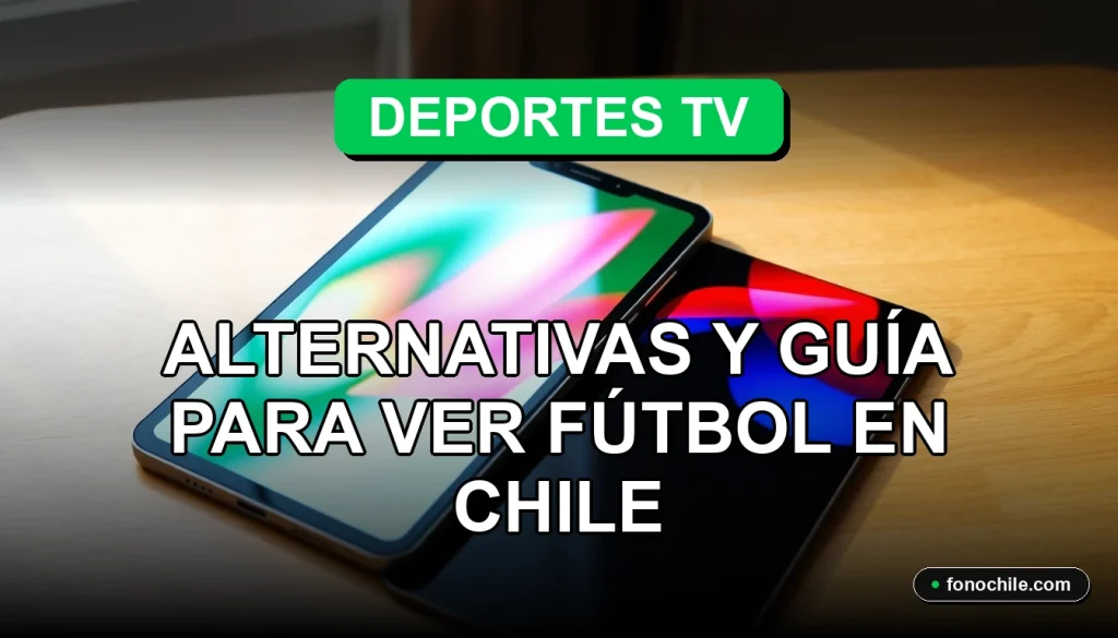 Guía para ver fútbol en Chile en 2026 con opciones de streaming y televisión.