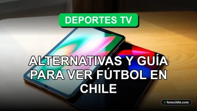 Guía para ver fútbol en Chile en 2026 con opciones de streaming y televisión.
