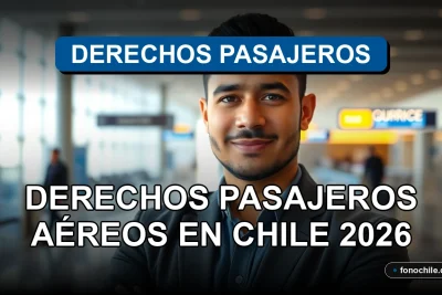 Una tarjeta de embarque y un teléfono inteligente mostrando un gráfico abstracto sobre derechos de pasajeros aéreos en Chile.