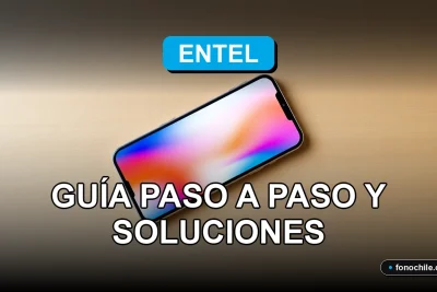 Guía para desbloquear un teléfono móvil Entel en una mesa de trabajo moderna.