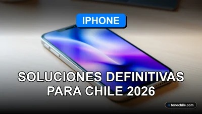 Solución para desbloquear un iPhone olvidado en Chile, pantalla con gráficos abstractos.