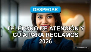 Una mujer latina sonriente, representando el servicio al cliente de Despegar Chile, en un entorno profesional y acogedor.