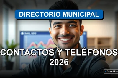 Un hombre hispano sonríe frente a la cámara con un fondo de oficina municipal moderna y desenfocada.