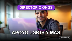 Un directorio de organizaciones sin fines de lucro en Chile que ofrecen apoyo a la comunidad LGBT+ y otros servicios sociales.