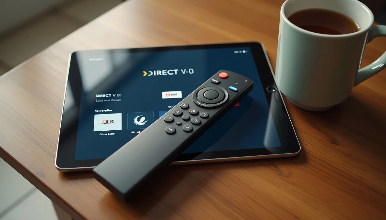 Dispositivos para ver DIRECTV GO en Chile - tablet y control remoto
