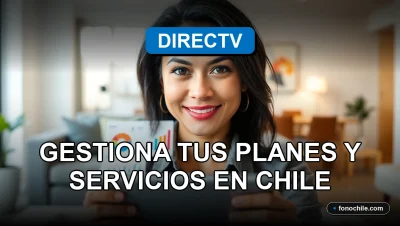 Pantalla de gestión de cuenta DIRECTV Mi Cuenta mostrando gráficos abstractos en un entorno hogareño moderno.