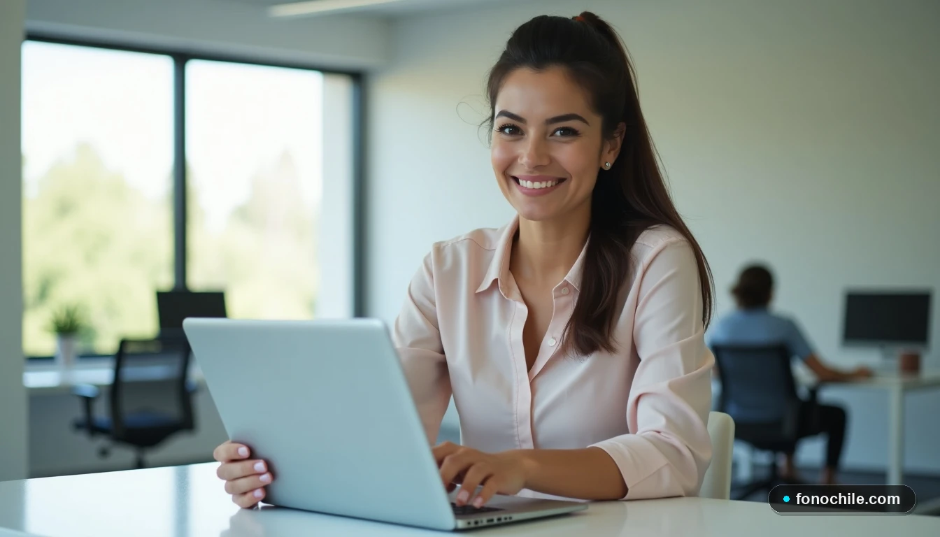 Agente de atención al cliente de DIRECTV Santiago disponible para consultas telefónicas y soporte.