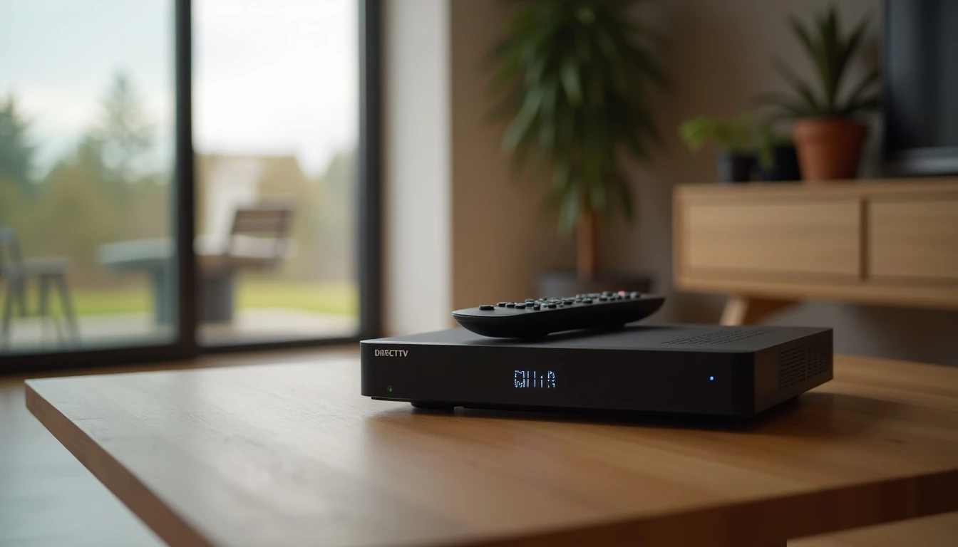 Decodificador y control remoto de DIRECTV en un living en Temuco - Servicios de entretenimiento 2026
