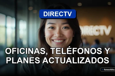Oficina de atención al cliente de DIRECTV en Temuco con representante sonriente