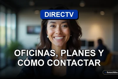 Oficinas modernas de atención al cliente de DIRECTV en Valdivia con un representante sonriente