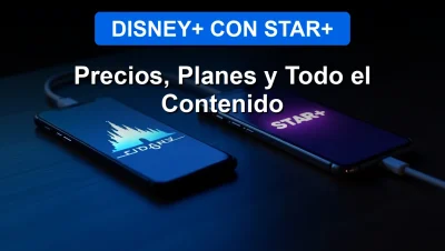 Disney+ con Star+ streaming service in Chile, showing plans and content for 2026 on a modern device.