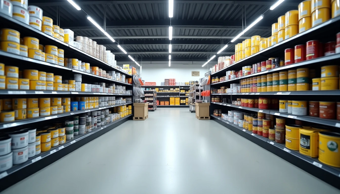 Interior de tienda Easy Chile con productos de construcción y mejoramiento del hogar organizados