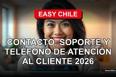 Una mujer latina sonriente, representando el servicio de atención al cliente de Easy Chile, en un entorno profesional y acogedor.
