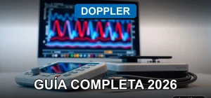 Ecografía Doppler en Chile: equipo médico moderno mostrando gráficos de ultrasonido en pantalla