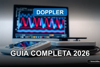 Ecografía Doppler en Chile: equipo médico moderno mostrando gráficos de ultrasonido en pantalla