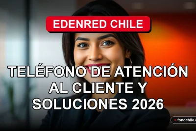 Una mujer latina sonriente, representando el servicio al cliente de Edenred Chile, en un entorno profesional moderno.