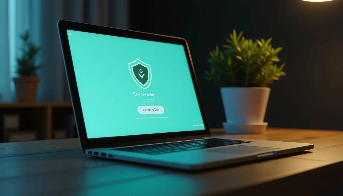 Mejor software antivirus 2026 mostrando protección en un portátil moderno