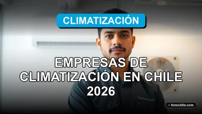 Empresa de climatización en Chile instalando un sistema de aire acondicionado moderno en una oficina.