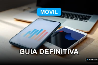Guía para comparar y elegir el mejor plan de telefonía móvil en Chile en 2026 sobre una mesa de trabajo moderna.