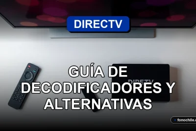 Decodificador DIRECTV y otros dispositivos de entretenimiento para el hogar en Chile.