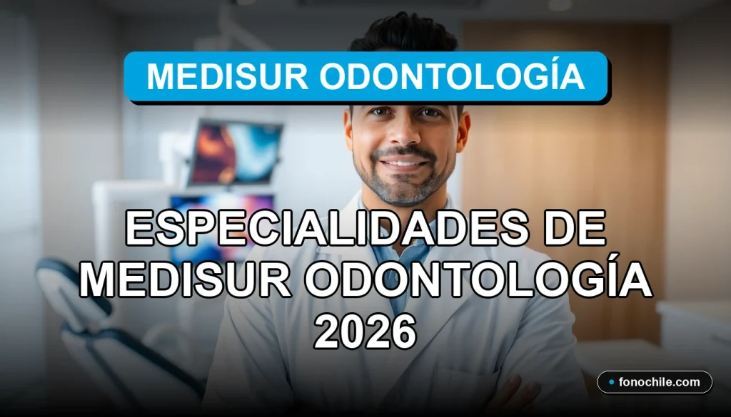 Especialidades dentales de Medisur Odontología 2026: odontología estética, implantes, ortodoncia y más.