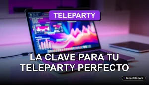 Una extensión de navegador moderna mostrada en una laptop, con gráficos abstractos de colores en su pantalla, sobre un escritorio minimalista.