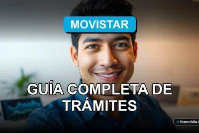 Una guía completa de trámites de facturación de Movistar para el año 2026 sobre un fondo moderno.