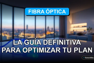 Guía para optimizar tu plan de fibra óptica domiciliaria en 2026, mostrando un cable de fibra óptica brillante.