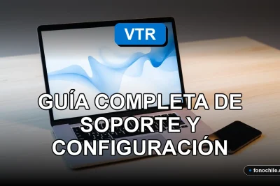 Guía de soporte y configuración de cuenta VTR 2026 en pantalla de computadora