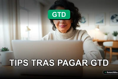 Una mujer revisando gráficos financieros abstractos en su laptop, planeando su presupuesto tras pagar su factura de telecomunicaciones.