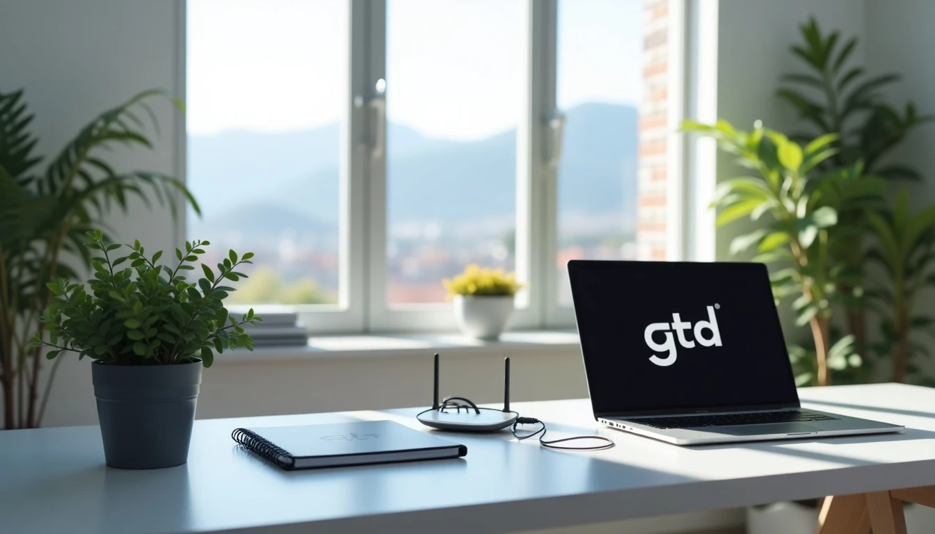 Servicios de internet fibra óptica GTD Chile escritorio moderno