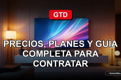 Planes y precios de GTD TV 2026 mostrados en una pantalla con gráficos abstractos en un entorno moderno.