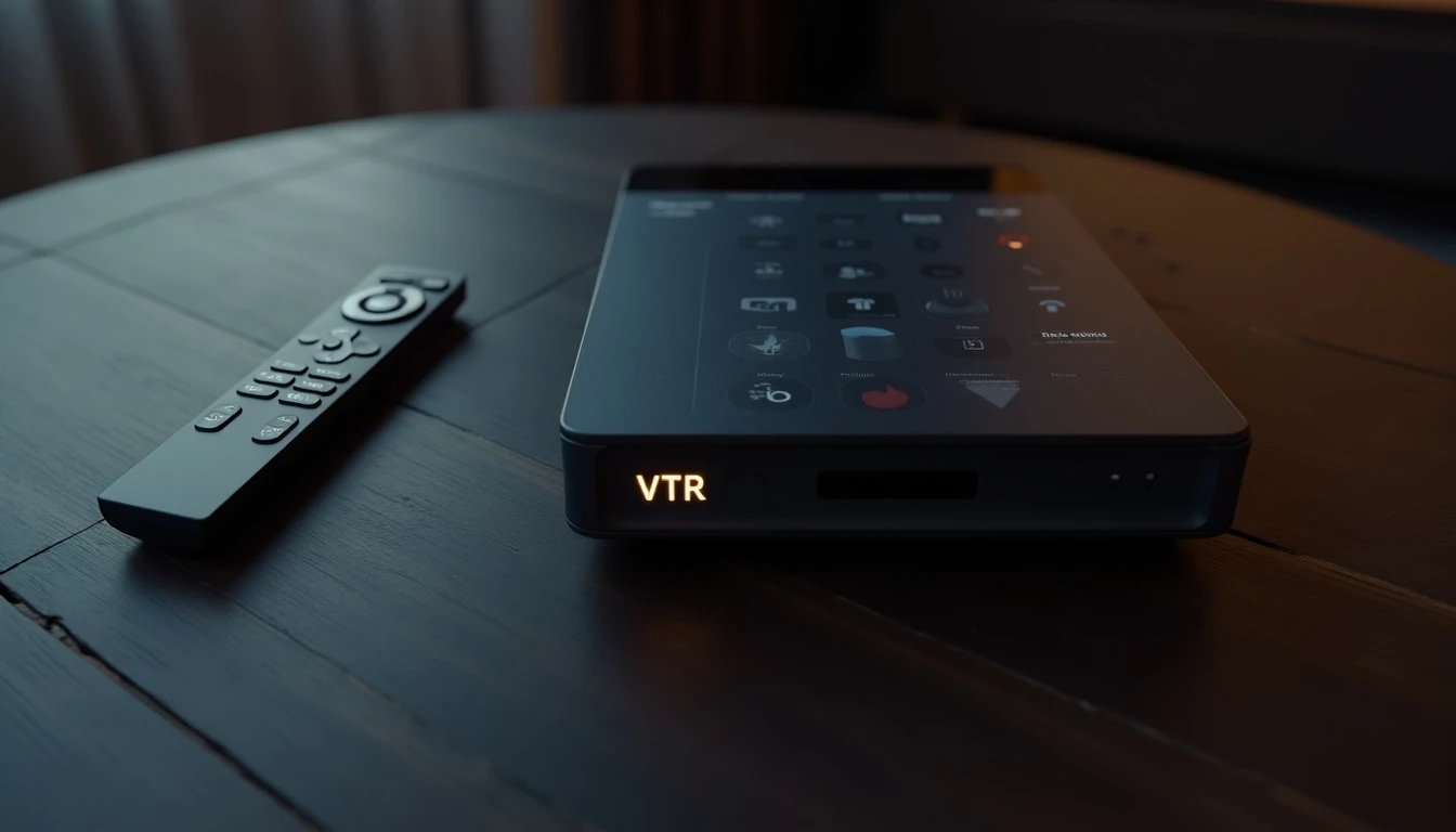 Guía de canales VTR y equipo de entretenimiento en el hogar