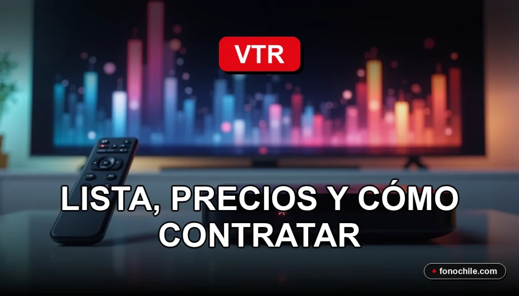 Guía completa de canales de televisión y servicios VTR para el año 2026.