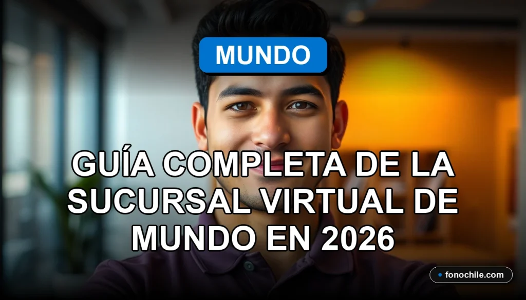 Guía completa de la sucursal virtual de la empresa de telecomunicaciones Mundo en 2026, mostrando una interfaz de usuario moderna y segura.