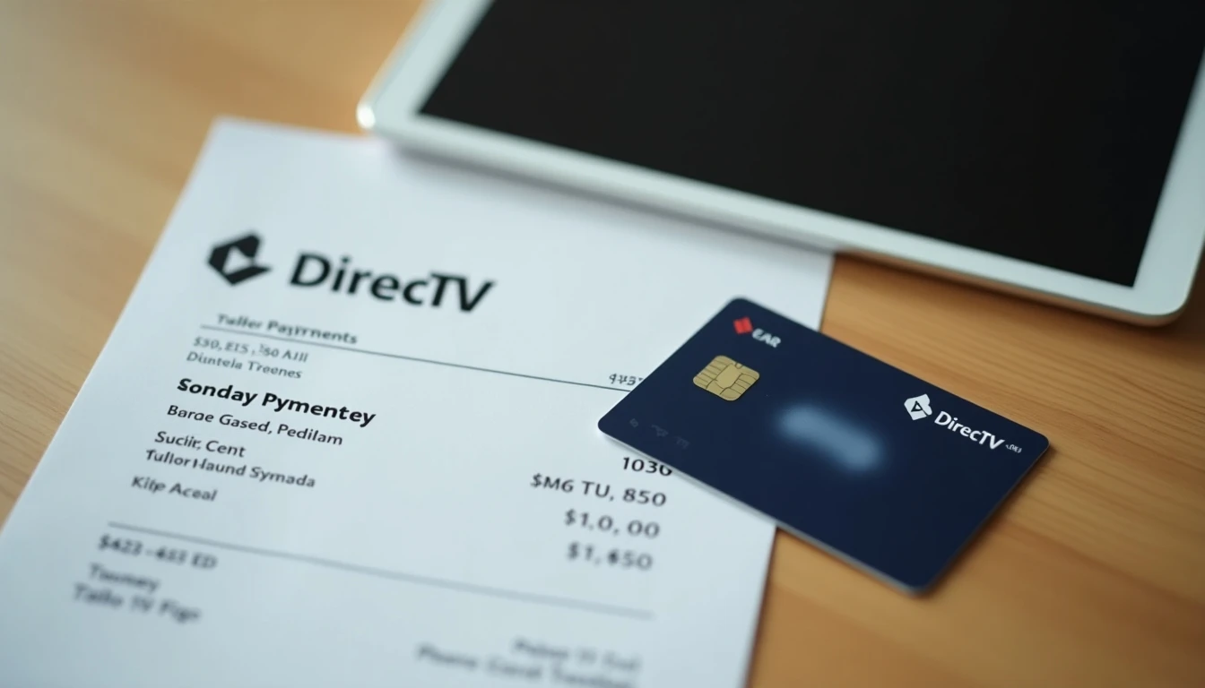 Métodos de pago para DirecTV: tarjeta y factura en tablet